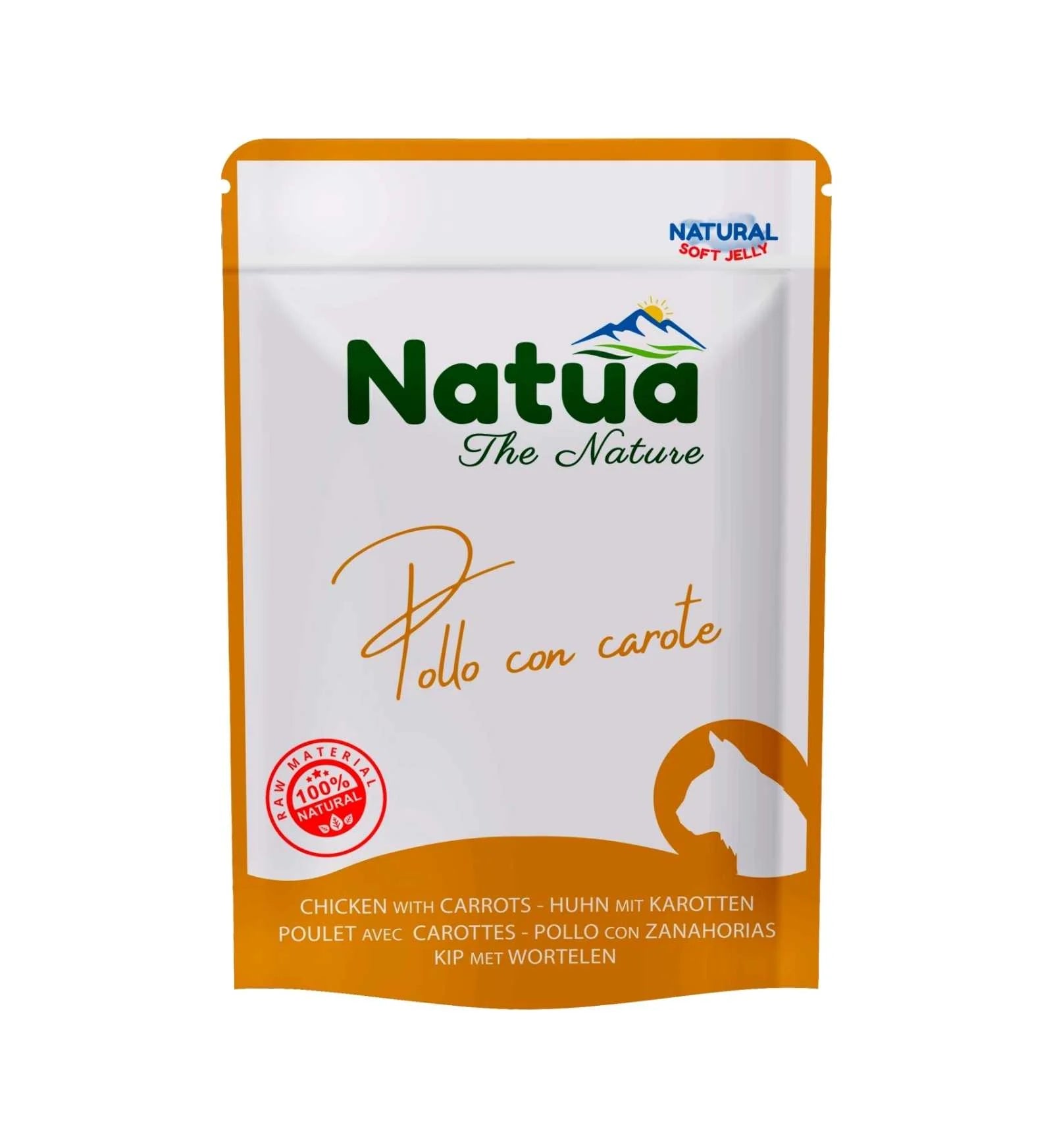 Natua Cat Natural Pollo Carote Jelly 70g Busta Natua Cat Natural Pollo Carote Jelly 70g Busta
